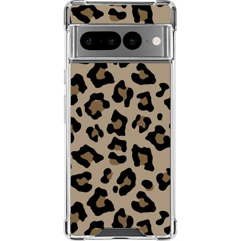 Leopard Print Google Pixel 7 Pro Clear Case